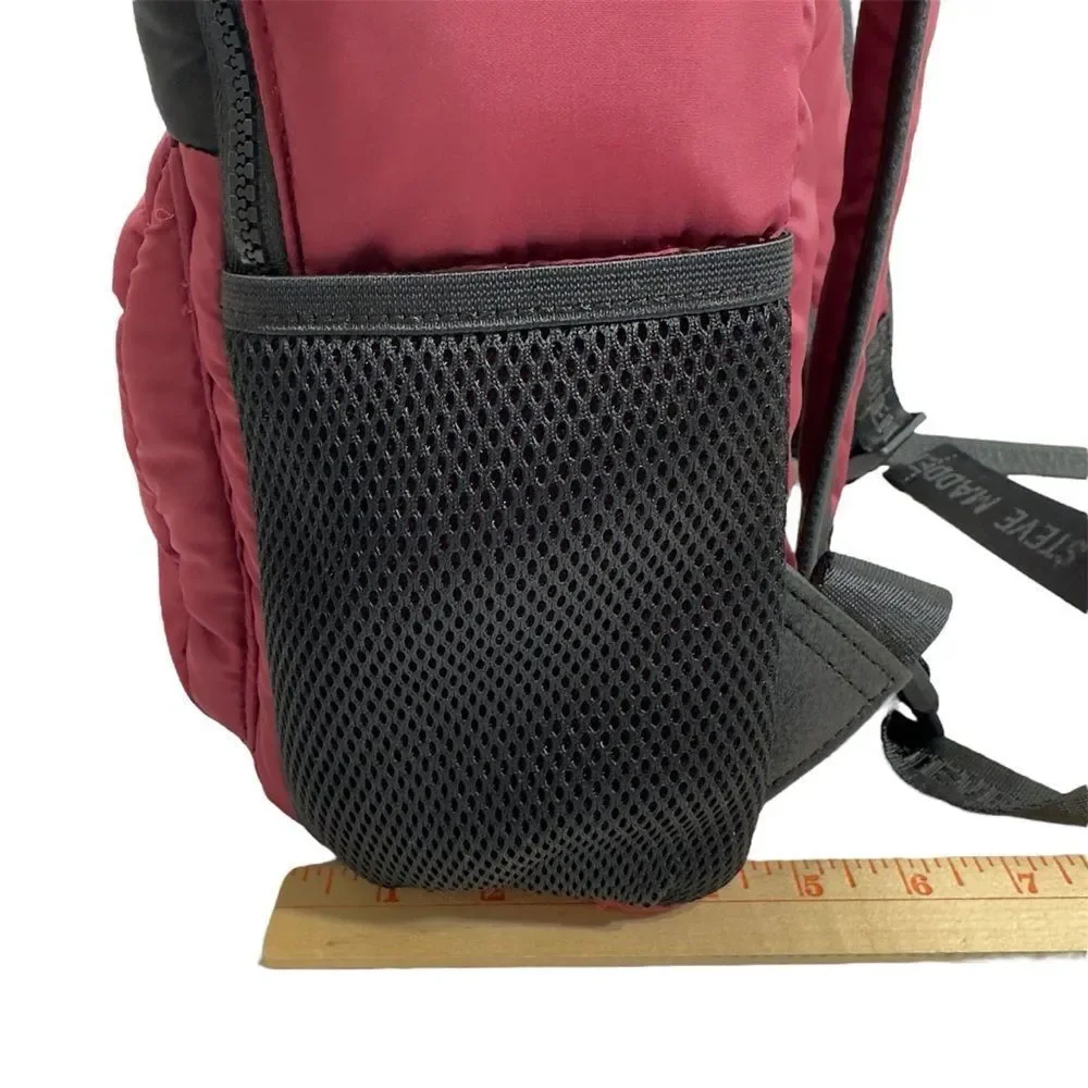 STEVE MADDED QUILTED WINE‎ MULTI LARGE BACKPACK NWT